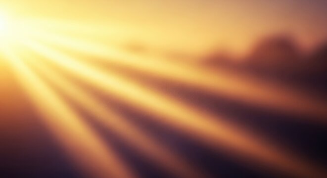 Radiant light rays glowing with dramatic illumination and soft haze 