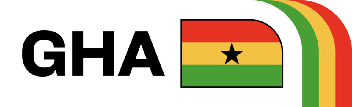 ghana Football Flag Badge