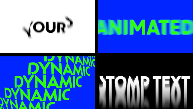 Animated Dynamic Stomp Text