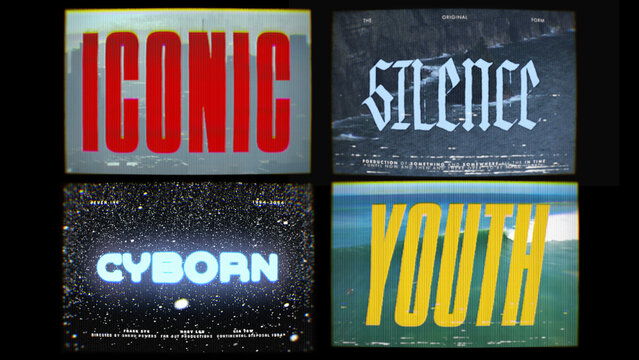 Late Night Nostalgia Title Cards