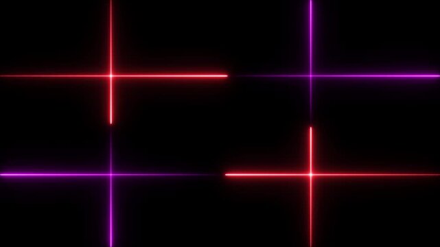 glowing neon square rectangle picture frame icon animation shape frame rotation footage round border frame movement photo frame neon box sign symbol with on a black background