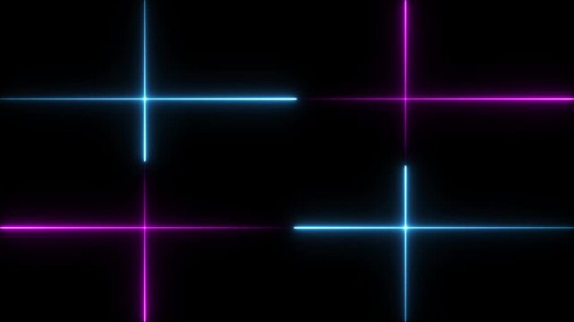 glowing neon square rectangle picture frame icon animation shape frame rotation footage round border frame movement photo frame neon box sign symbol with on a black background