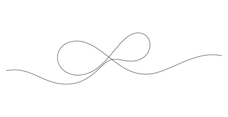 Obraz premium Continuous line drawing of a bow vector illustration