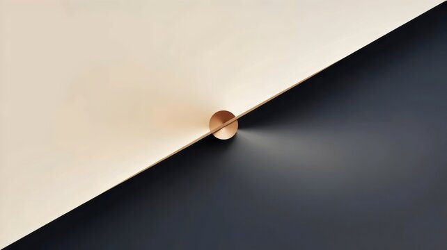 Diagonal line dividing cream and charcoal &ndash; Ideal for transition phases, balance, or contemporary abstract art.