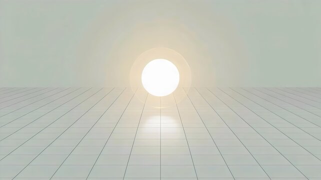 Single glowing dot in dark gray field &ndash; Perfect for focus, attention, or standing out from the crowd.