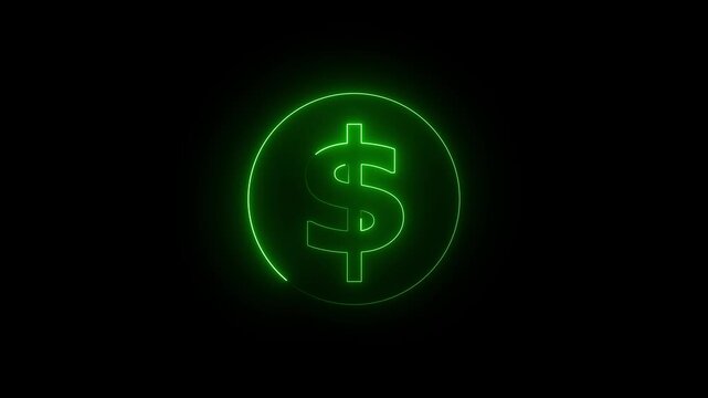 Dollar sign icon represents currency and financial transactions. Dollar sign icon symbolizes wealth and economic value in interfaces. Dollar sign icon simplifies financial visuals.