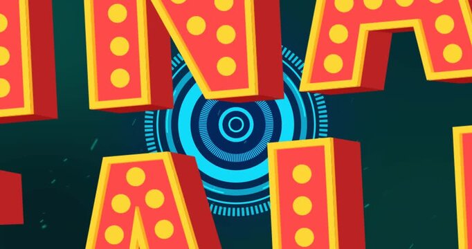 Animation of final sale text over circles