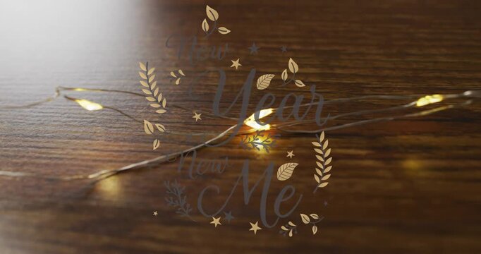 Animation of christmas greetings text over christmas decorations