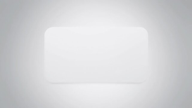 Minimalist white rectangle with rounded edges on a gradient gray background