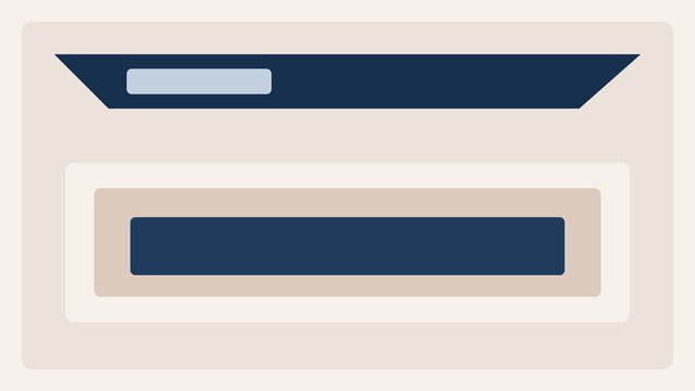 Wide geometric header layout with trapezoid shape and structured content panel in modern minimal UI design showing abstract composition for web interface system