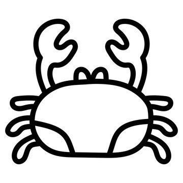 Modern design icon of crab