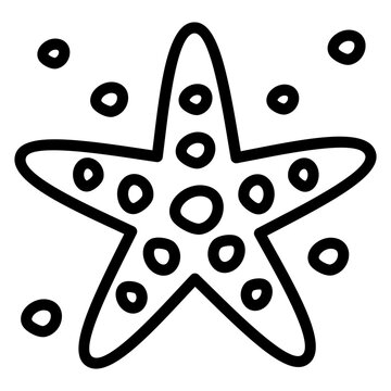 Modern design icon of starfish 