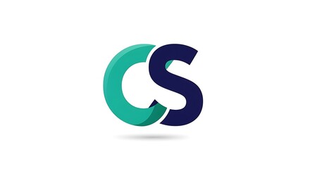 Fototapeta premium CS Logo Design - Modern and Professional Branding.
