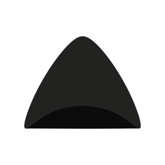 Fototapeta premium triangular peak or curved fin illustrator design