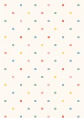 Fototapeta premium Colorful polka dot pattern