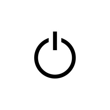 Power Button Icon Isolated on Transparent Background PNG