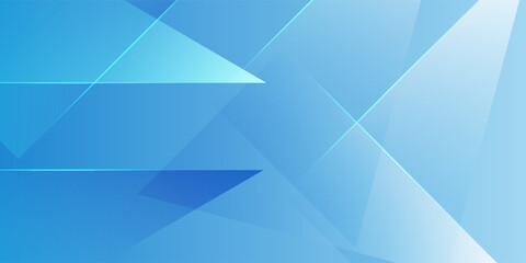 Obraz premium Elegant Blue Geometric Background with Abstract Polygonal Shapes and Clean Modern Lines. Suit for banner, web, brochure, pamflet and presentation
