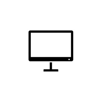 Computer Monitor Icon PNG Isolated on Transparent Background