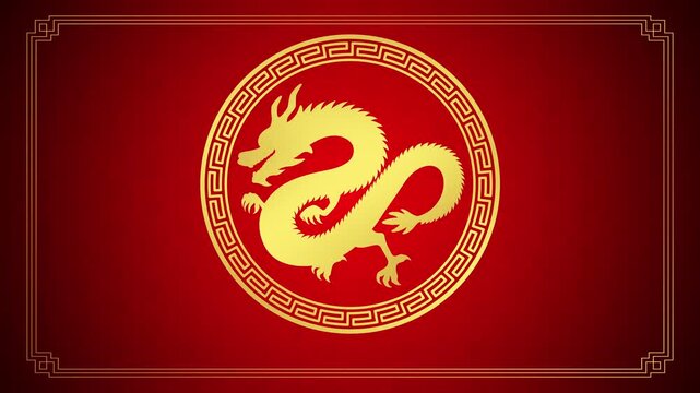 Chinese New Year 2024 Dragon Zodiac Design