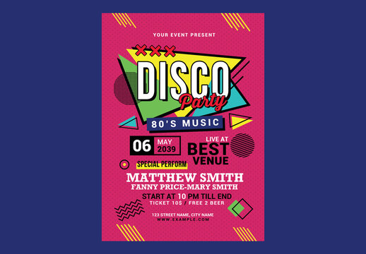 Retro Music Disco Party