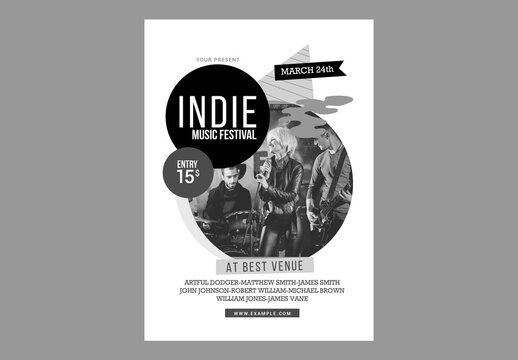 Abstract Indie Music Flyer