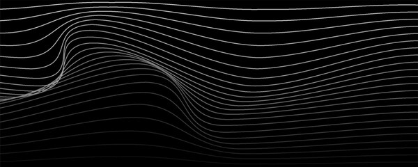 Naklejka premium Abstract silver curved lines background. Swirl curve lines. Spiral pattern. Minimal design. Modern futuristic graphic. Suit for brochure, banner, business, presentation, flyer,