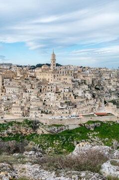 Matera&ndash; a city carved into the rock. The historic part of Matera, Italy.	
