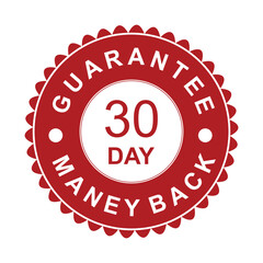 Fototapeta premium 30 Days Money Back Guarantee Seal – Refund Badge Icon for Online Shopping and Business