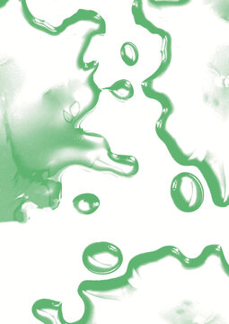 gouttes d'eau color&eacute;es sur surface avec &eacute;claboussure