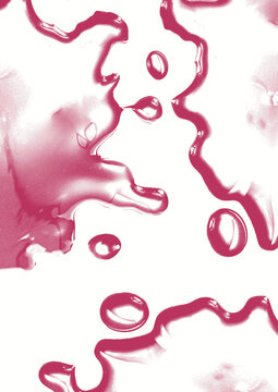 gouttes d'eau color&eacute;es sur surface avec &eacute;claboussure
