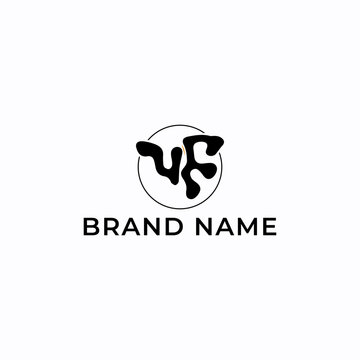 Illustration Abstract Hand drawn Shapes Letter UF with Black Color Simple Modern Design Logo Icon Vector. Ideal for Business Branding, Startups, Corporate Identity, Apps, Software