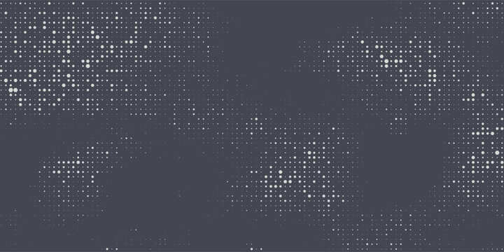 Halftone Hexagonal Pattern Vector Abstract Geometric Technology Background. Retro Colored Half Tone Hexagons Texture. Minimal Style Dynamic Tech.Wallpaper. Eps10