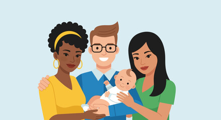 Obraz premium International Donor Conception Awareness Day promotes family love