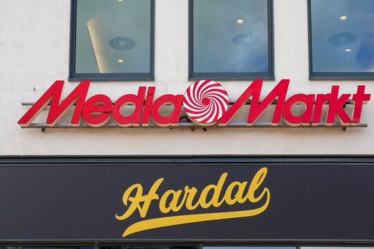 Neumuenster, Germany - 29. March 2026: MediaMarkt and Hardal connecting retail and food brands