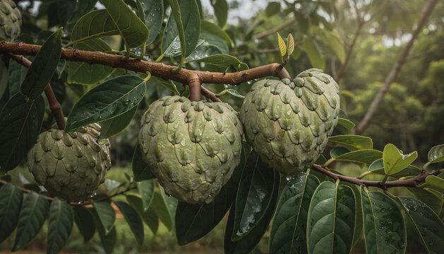 Atemoya Fruit &ndash; In Nature
