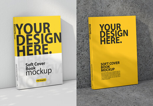 Vertical Soft Cover Book Mockup