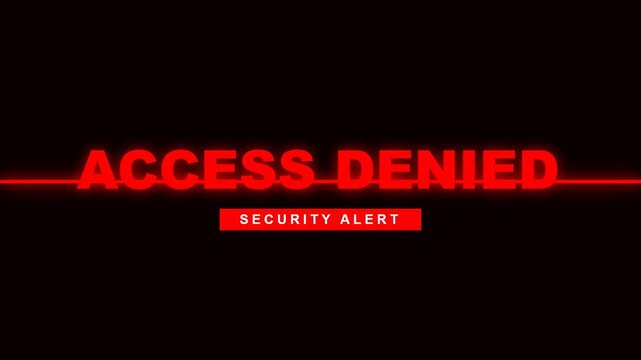 Access Denied Security Alert Message.