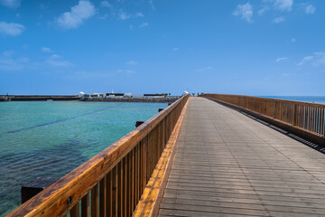 Obraz premium Islote de Fermina in Arrecife on the island of Lanzarote