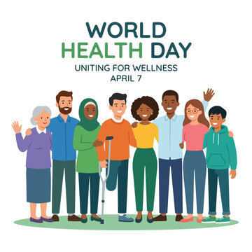 vector of people celebrating "World Healthy Day" 007