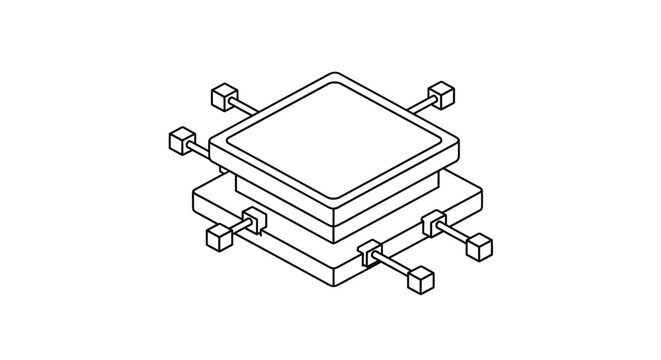 Detailed Microchip Electronic Component Design.