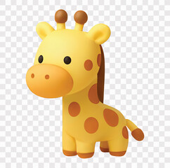 Zoo Animal Vector Icon Set   3D icon set   giraffe © Dian