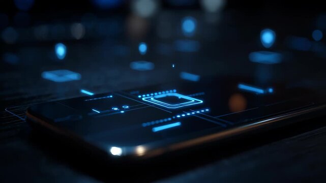 Digital shield with padlock icon symbolizing online security and data protection