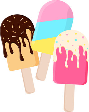 ice cream on a stick
