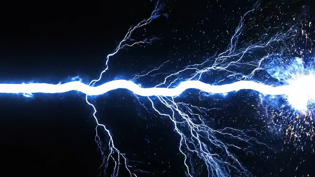 Electricity Lightning Bolt Energy Strike.