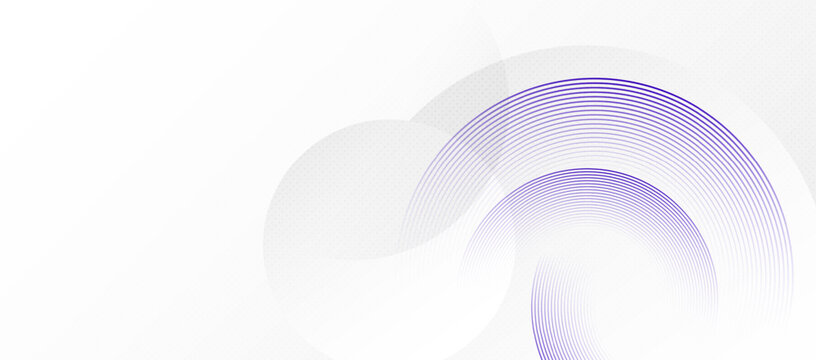 Abstract white background with purple circle rings. Digital future technology concept. vector illustration.	