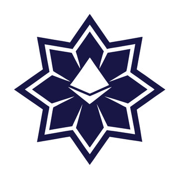 Bahai Star Symbol Vector Illustration