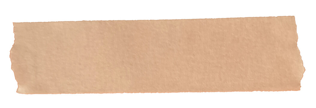 Yellow torn masking tape isolated on transparent background, sticky strip label for headline caption banner and creative design png