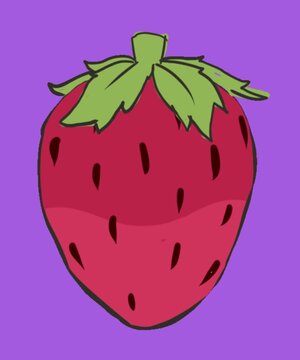 vector illustration of a strawberry