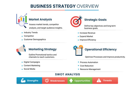Modern Flat Infographic Clean Professional Layout Template