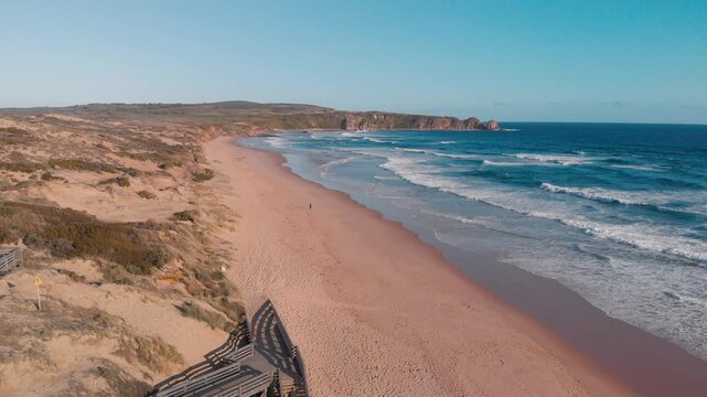 Aerial view of Phillip Island Beach, Australia